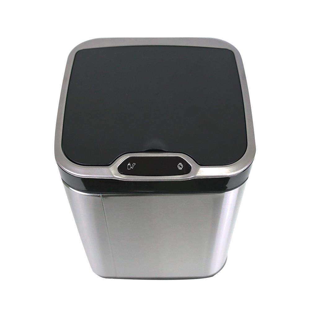 ถังขยะอัจฉริยะ RIN 15 ลิตร สีเงิน