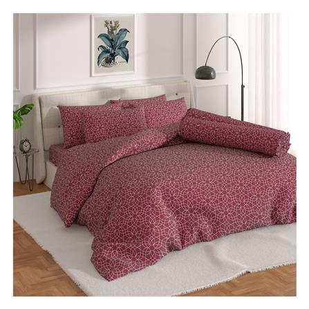 ชุดผ้าปูที่นอน 6 ฟุต 6 ชิ้น FROLINA MICROTEX DF021