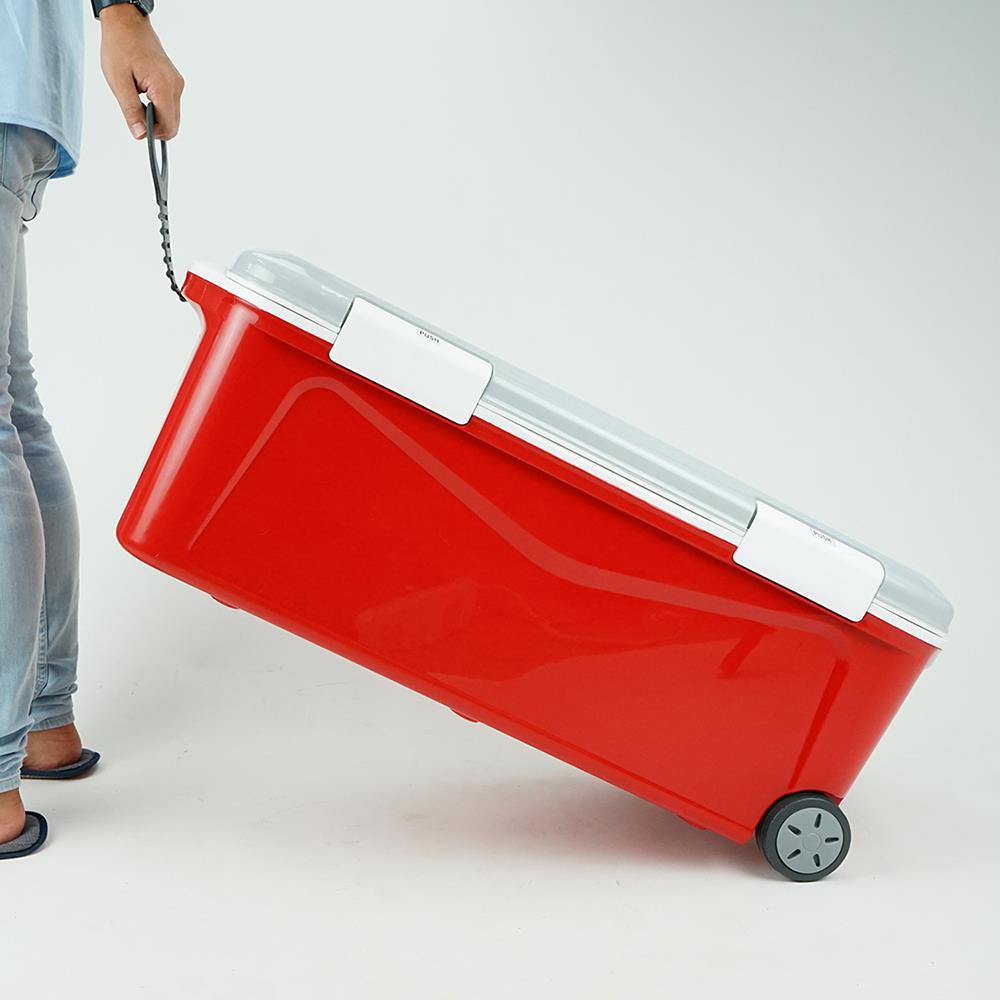 ถังแช่อเนกประสงค์พร้อมหูลาก ME LIVING COMY 50 ลิตร สีแดง/เทา