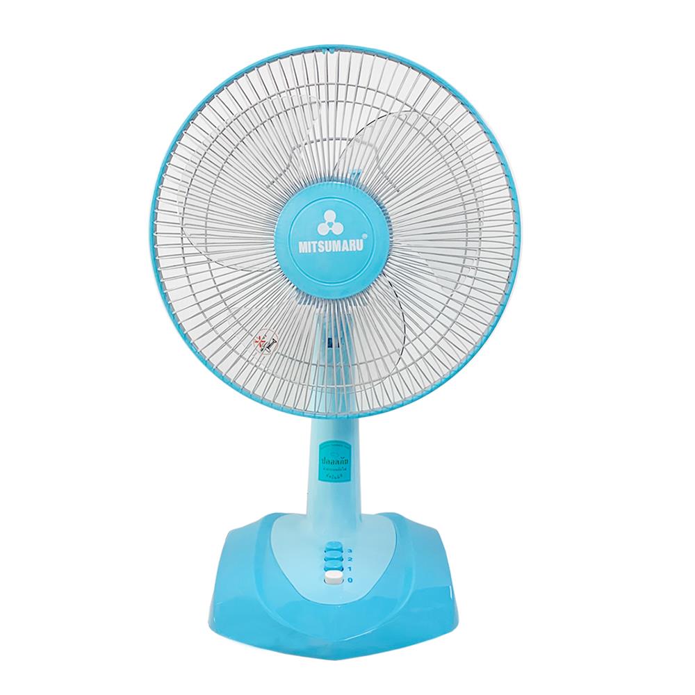 พัดลมตั้งโต๊ะ 12 นิ้ว MITSUMARU TF12 สีฟ้า