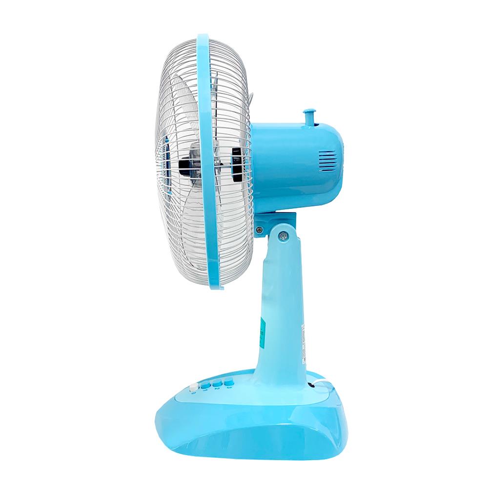 พัดลมตั้งโต๊ะ 12 นิ้ว MITSUMARU TF12 สีฟ้า