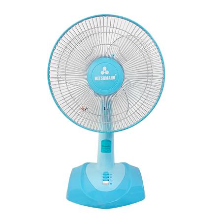 พัดลมตั้งโต๊ะ 12 นิ้ว MITSUMARU TF12 สีฟ้า_0