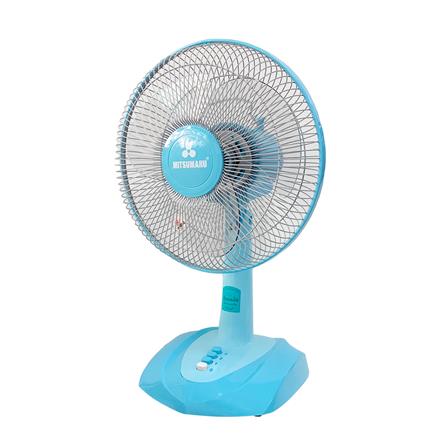 พัดลมตั้งโต๊ะ 12 นิ้ว MITSUMARU TF12 สีฟ้า_1