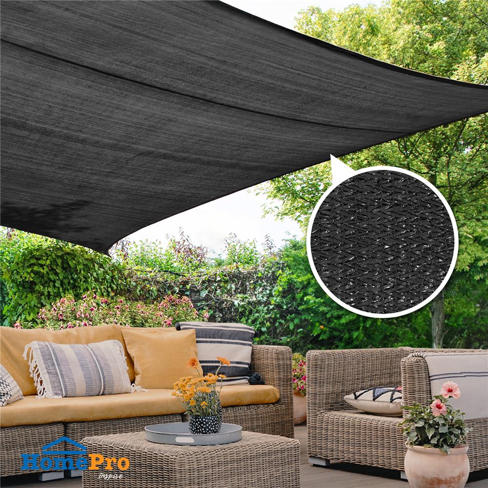 สแลนแพ็กกรองแสง 60 เปอร์เซ็นต์ ทอ 3 เข็ม SPRING 2X10 ม. สีดำ