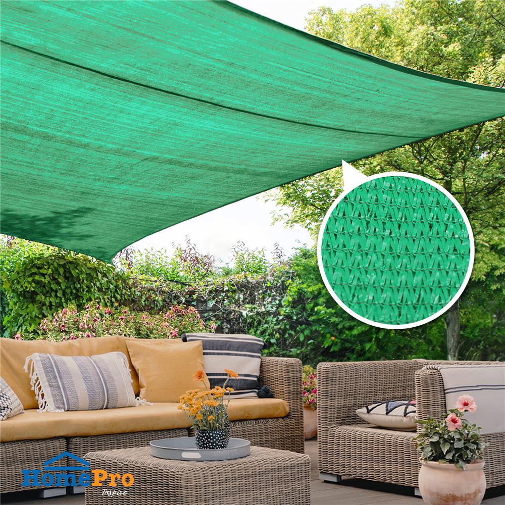 สแลนแพ็กกรองแสง 80 เปอร์เซ็นต์ ทอ 3 เข็ม SPRING 2X10 ม. สีเขียว