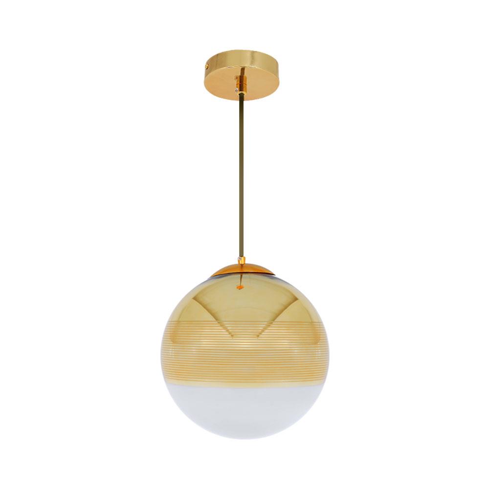 ไฟช่อ CARINI P7218-1L-G สีทอง/ขาว 1 หัว