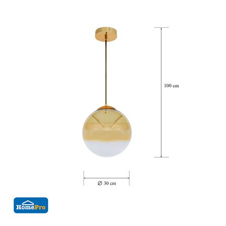 ไฟช่อ CARINI P7218-1L-G สีทอง/ขาว 1 หัว_3