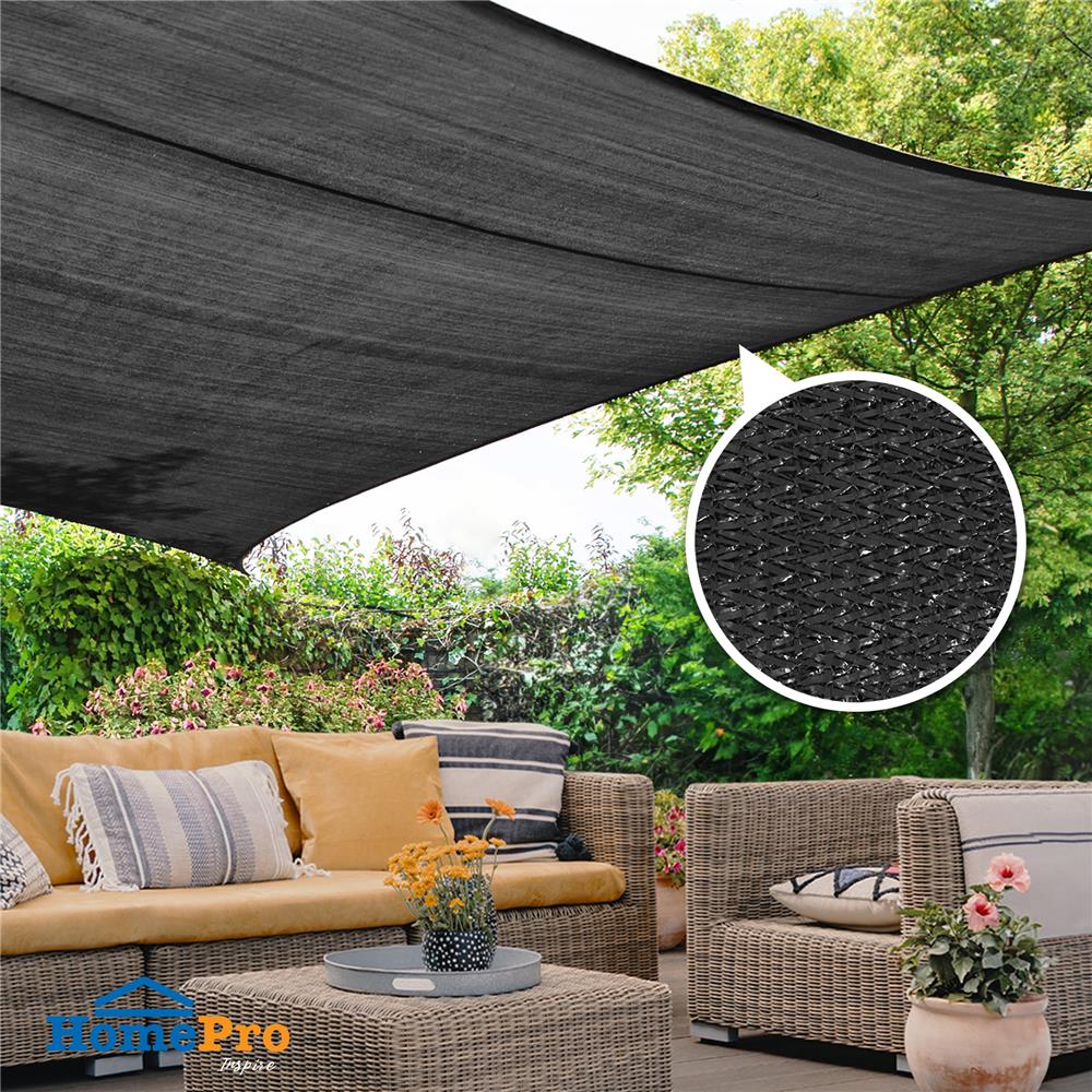 สแลนแพ็กกรองแสง 70 เปอร์เซ็นต์ ทอ 3 เข็ม SPRING 2X10 ม. สีดำ