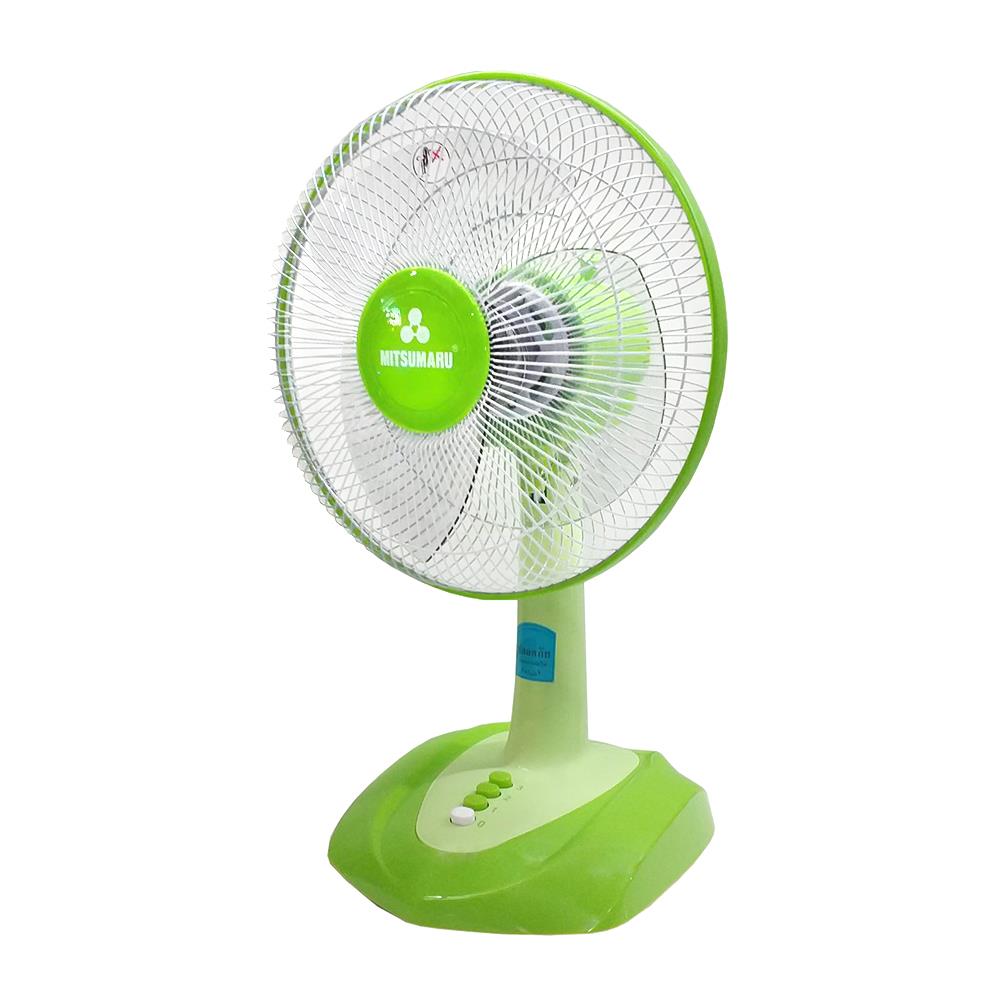 พัดลมตั้งโต๊ะ 12 นิ้ว MITSUMARU TF12 สีเขียว
