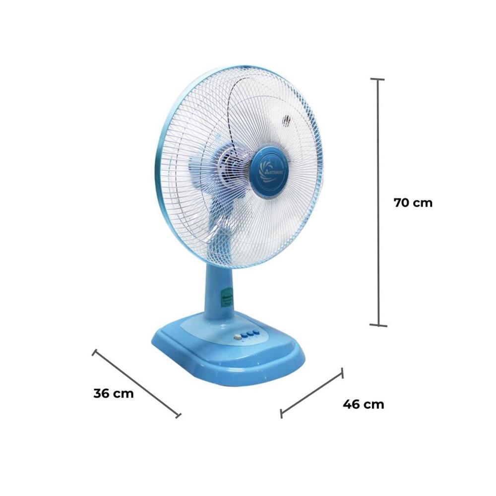 พัดลมตั้งโต๊ะ 16 นิ้ว MITSUMARU AP-TF16A สีฟ้า