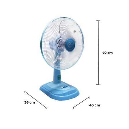 พัดลมตั้งโต๊ะ 16 นิ้ว MITSUMARU AP-TF16A สีฟ้า_3