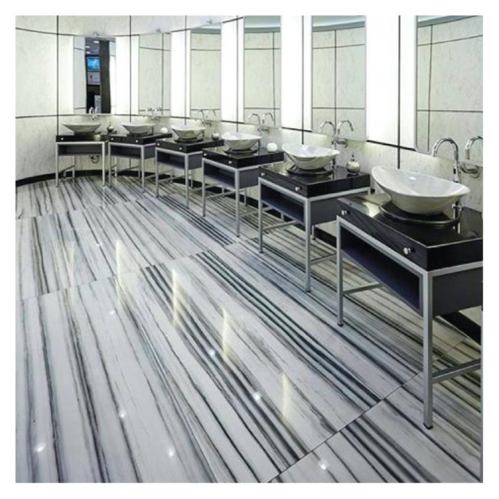 กระเบื้องพื้นพอร์ซเลน 80x180 ซม. COTTO เซนโซ่เซอเพนติโน่ออนด้าลู ขาว 1.44M2