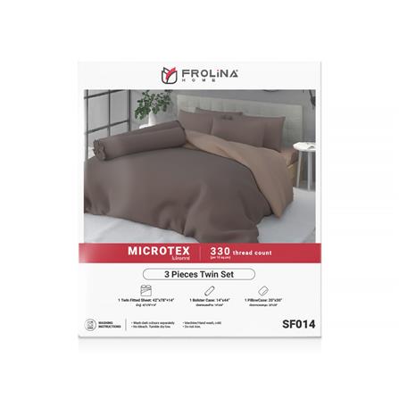 ชุดผ้าปูที่นอน 3.5 ฟุต 3 ชิ้น FROLINA MICROTEX SF014_2