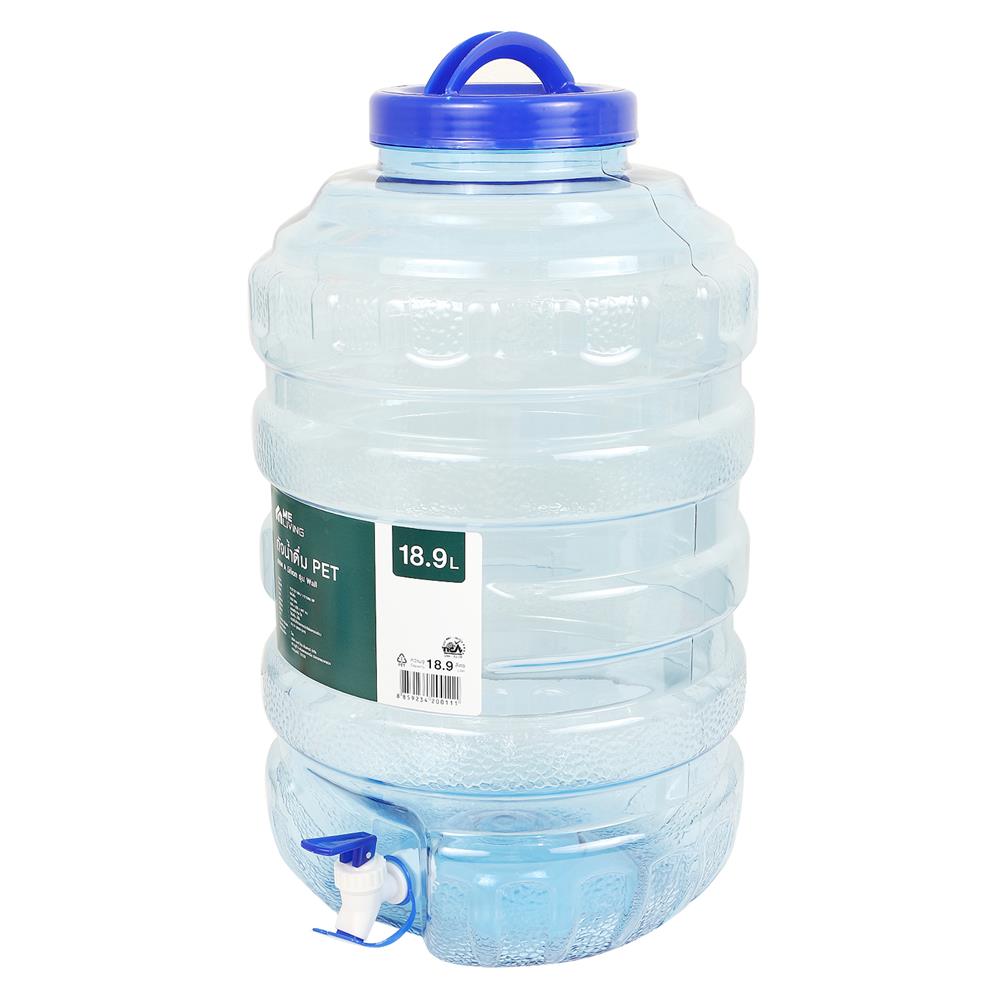 ถังน้ำดื่มมีก๊อก ME LIVING WALL สีฟ้า 18.9 ลิตร