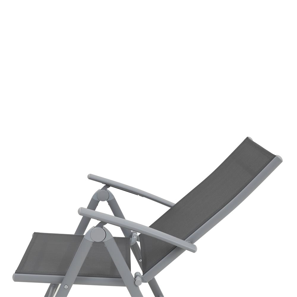 เก้าอี้ปรับระดับอะลูมิเนียม SPRING TAYLOR สีเทา