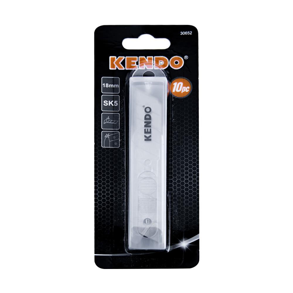 ชุดใบมีดคัตเตอร์ SK5 KENDO 18 มม. 10 ชิ้น/ชุด