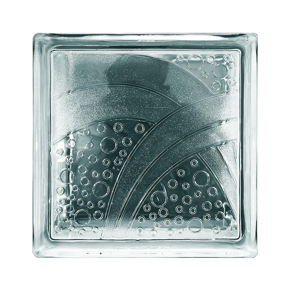 อิฐแก้ว 19x19x8 ซม. LIGHT BLOCK เส้นตัดแสง สีใส