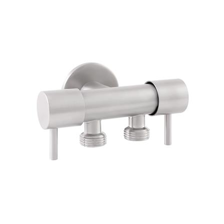 วาล์วฝักบัว 2 ทาง WS WS-0392 สีเงิน