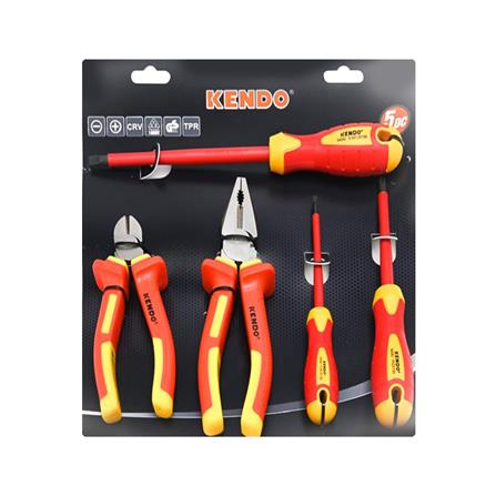 ชุดคีมและไขควง VDE KENDO 85136 5 ตัว/ชุด