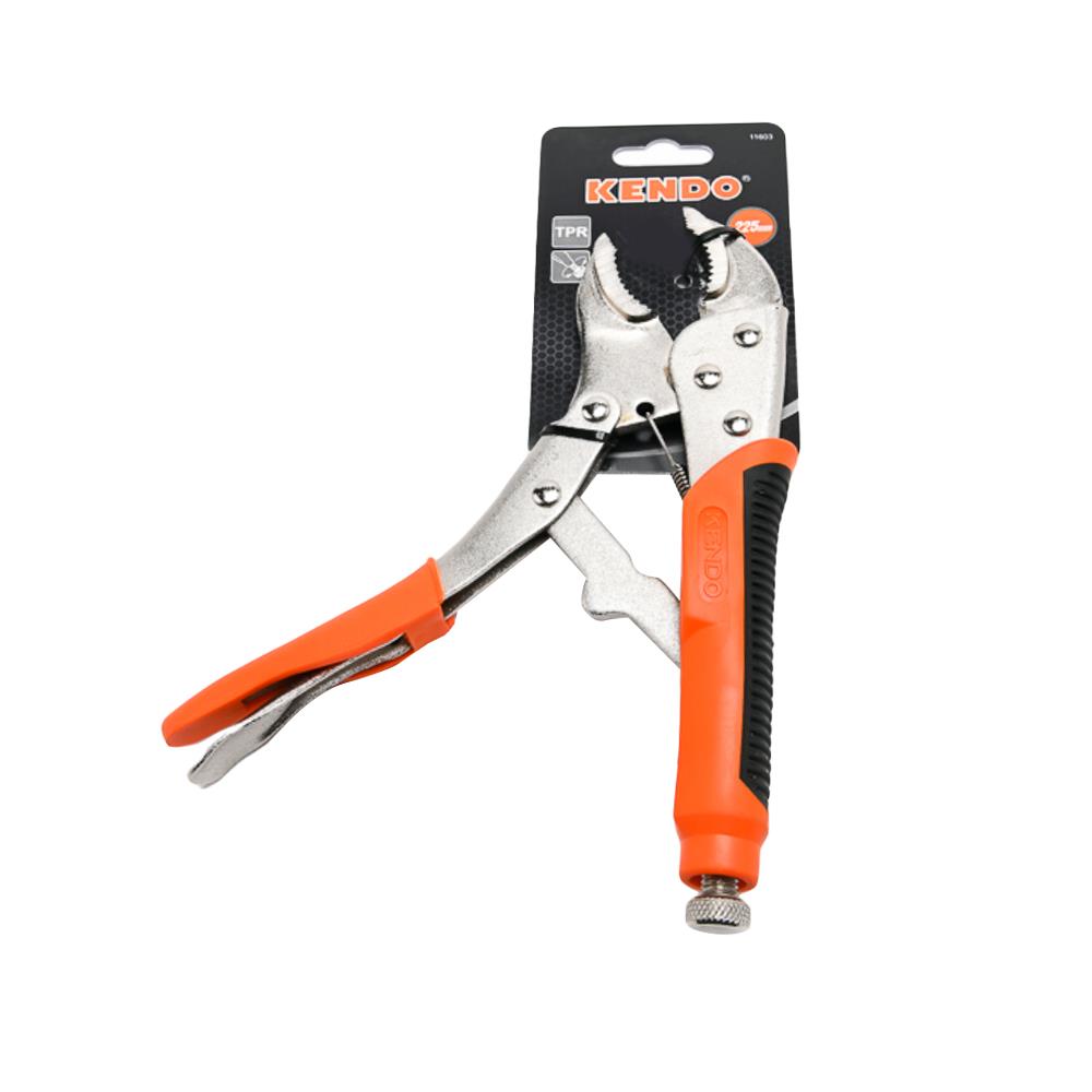 คีมล็อกปากโค้ง KENDO 11603 10 นิ้ว