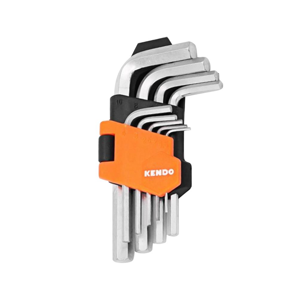 ชุดประแจ 6 เหลี่ยมตัวแอล KENDO 20733 9 ชิ้น/ชุด