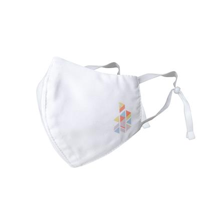 หน้ากากผ้าเด็ก 3D Dexzon สีขาว_0