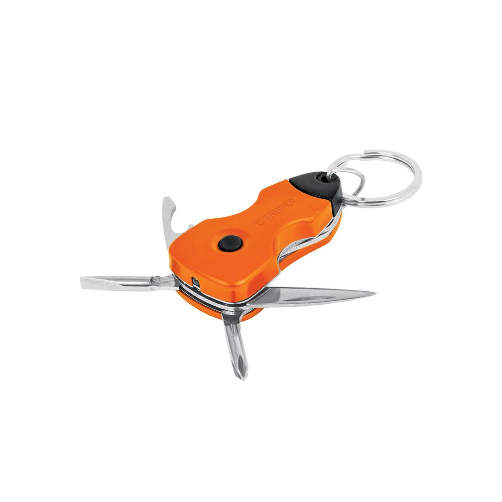 พวงกุญแจเครื่องมืออเนกประสงค์ TRUPER 6IN1