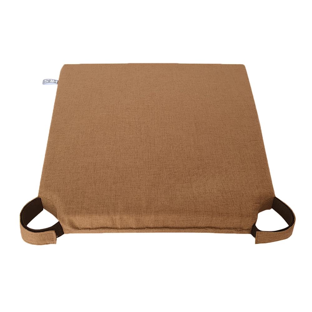 เบาะรองนั่ง HOME LIVING STYLE TRAPEZ 15x15 นิ้ว สีน้ำตาล