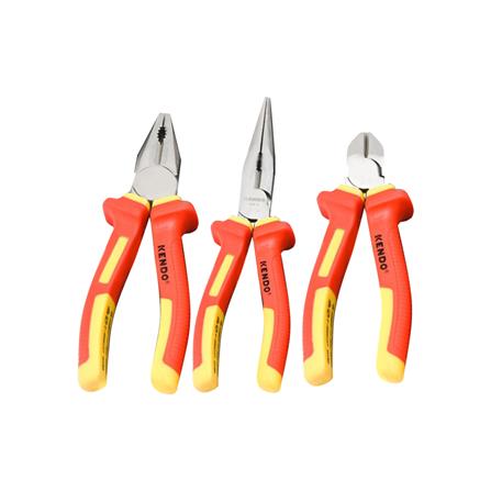 ชุดคีมผสม VDE KENDO 85134 180 มม. 3 ชิ้น/ชุด