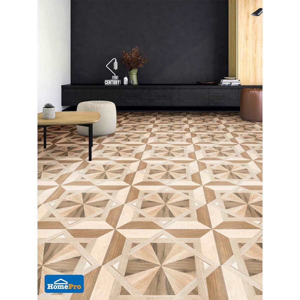 กระเบื้องพื้น 60x60 ซม. ภูผา วีร่า วู้ด น้ำตาล 1.44M2