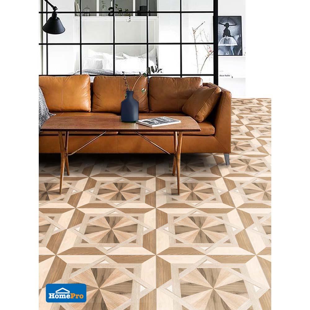 กระเบื้องพื้น 60x60 ซม. ภูผา วีร่า วู้ด น้ำตาล 1.44M2