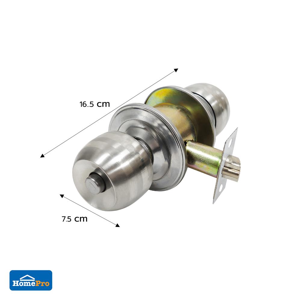 ลูกบิดห้องน้ำ หัวกลม AZLE 5831 สีสเตนเลส