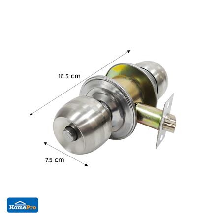 ลูกบิดห้องน้ำ หัวกลม AZLE 5831 สีสเตนเลส_6