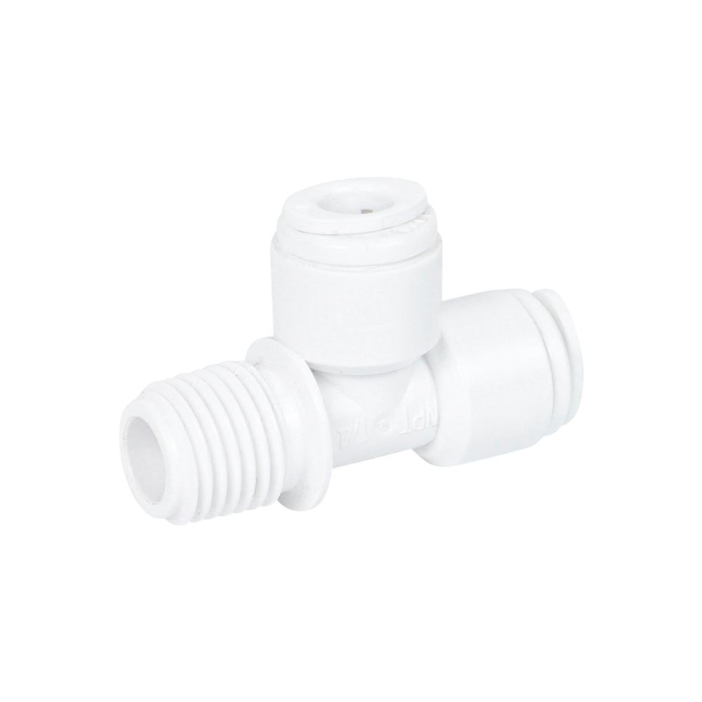 ข้อต่อสามทางเกลียวนอกเครื่องกรองน้ำ DEXZON SPEED FIT 1/4 นิ้ว