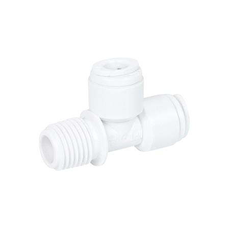 ข้อต่อสามทางเกลียวนอกเครื่องกรองน้ำ DEXZON SPEED FIT 1/4 นิ้ว