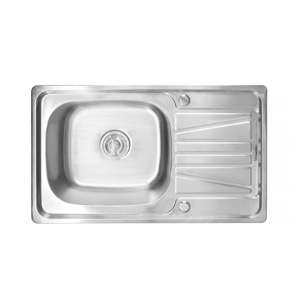 ซิงค์ฝัง 1หลุม 1ที่พัก LUCKY FLAME STB-7545XL สเตนเลส