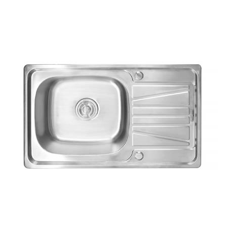 ซิงค์ฝัง 1หลุม 1ที่พัก LUCKY FLAME STB-7545XL สเตนเลส