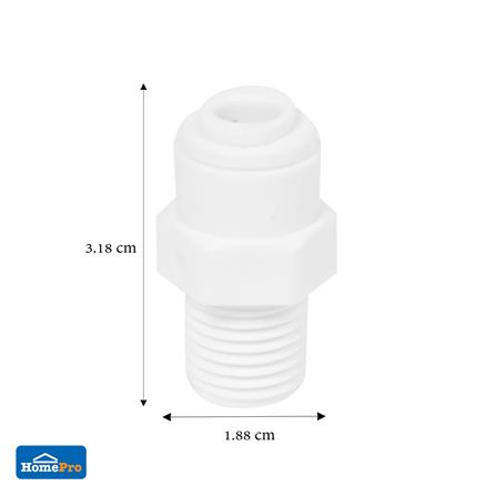 ข้อต่อตรงเกลียวนอกเครื่องกรองน้ำ DEXZON SPEED FIT 1/4 นิ้ว_3