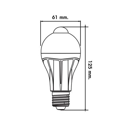 หลอด LED LUMAX MULTI SENSOR 11 วัตต์ WARMWHITE E27_3