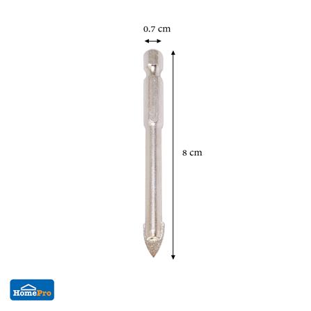 ดอกเจาะกระเบื้อง MATALL DRILL BIT FOR TILE 7.0 7.0X80 มม._2