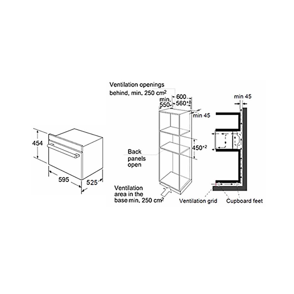 เตาอบฝังดิจิทัล TEKA MC 32 B (COMBI)