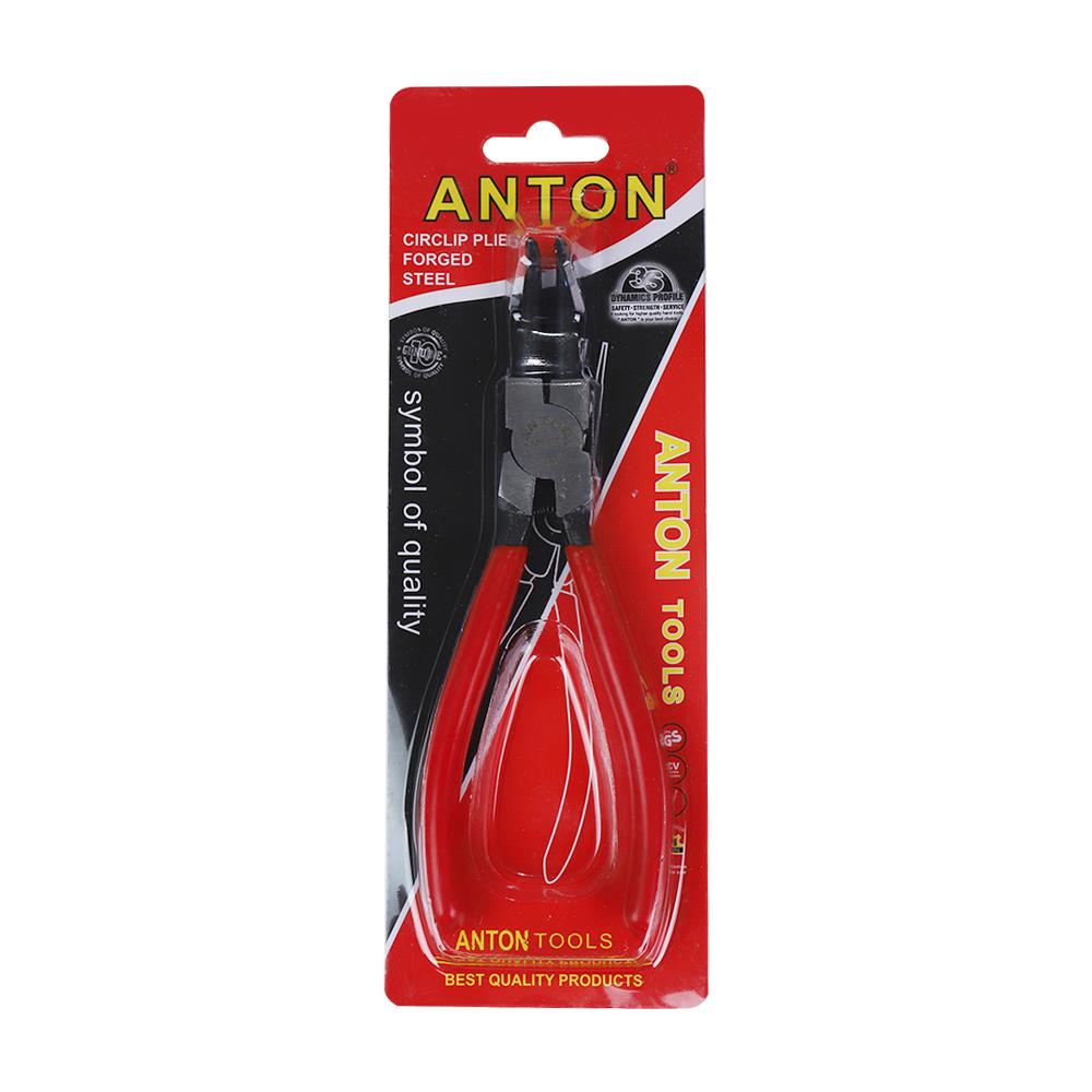 คีมถ่างแหวนปลายงอ ANTON 7 นิ้ว
