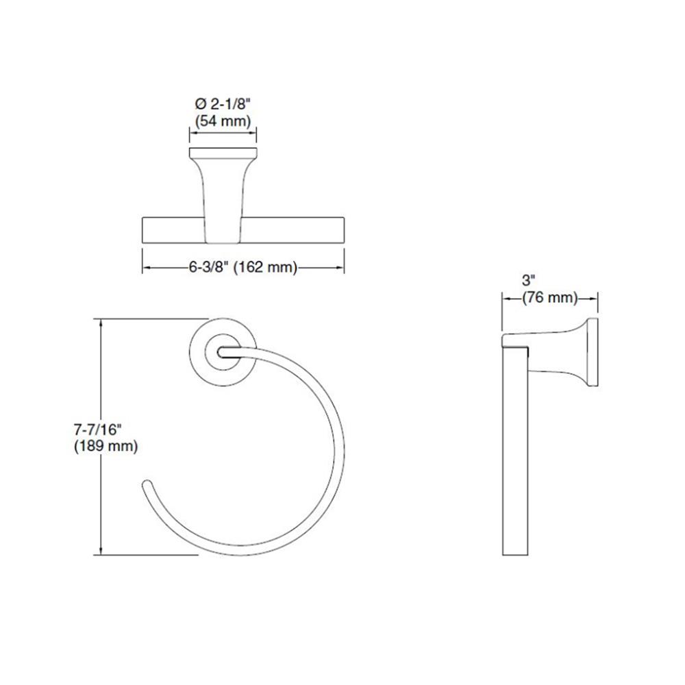 ห่วงแขวนผ้า KOHLER K-R26694-BL สีดำ
