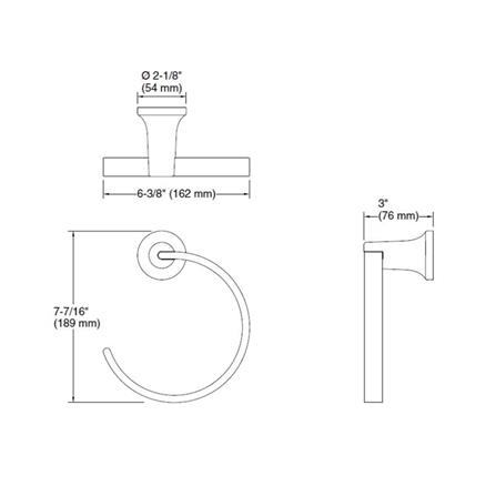 ห่วงแขวนผ้า KOHLER K-R26694-BL สีดำ_1