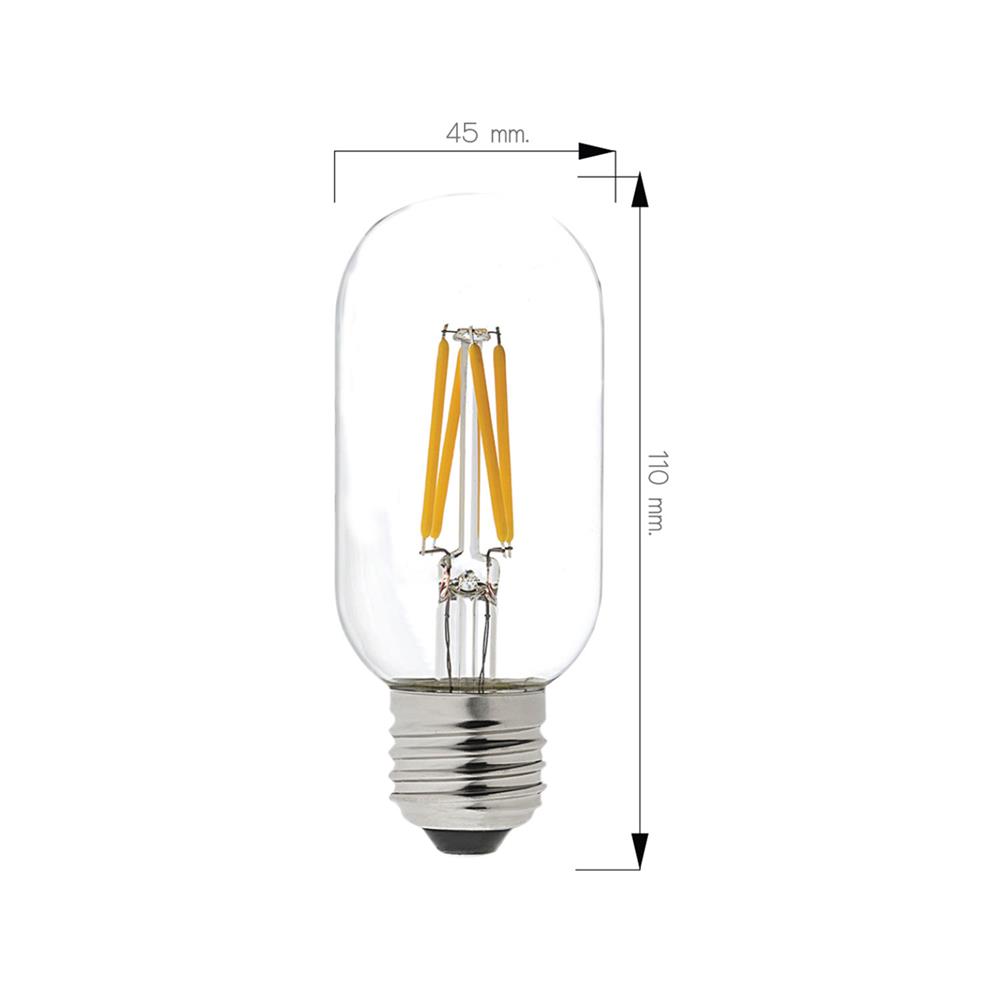 หลอด LED NAGAS FILAMENT T45 4 วัตต์ WARMWHITE E27