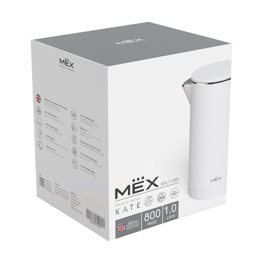 กาต้มน้ำไฟฟ้า MEX KPL110W 1ลิตร