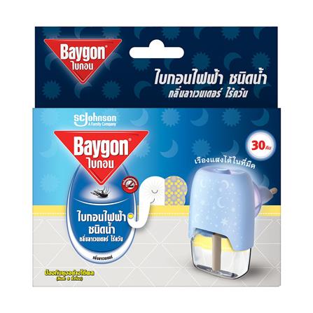 เครื่องไฟฟ้ากำจัดยุงชนิดน้ำ BAYGON 21.9ml LAVENDER_0