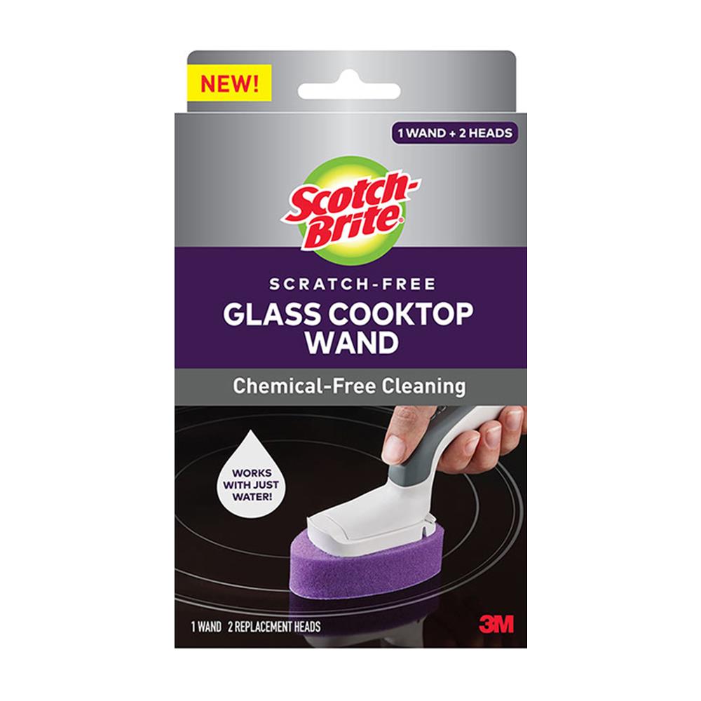 แปรงทำความสะอาดเตาไฟฟ้าพร้อมด้ามจับ SCOTCH-BRITE สีม่วง