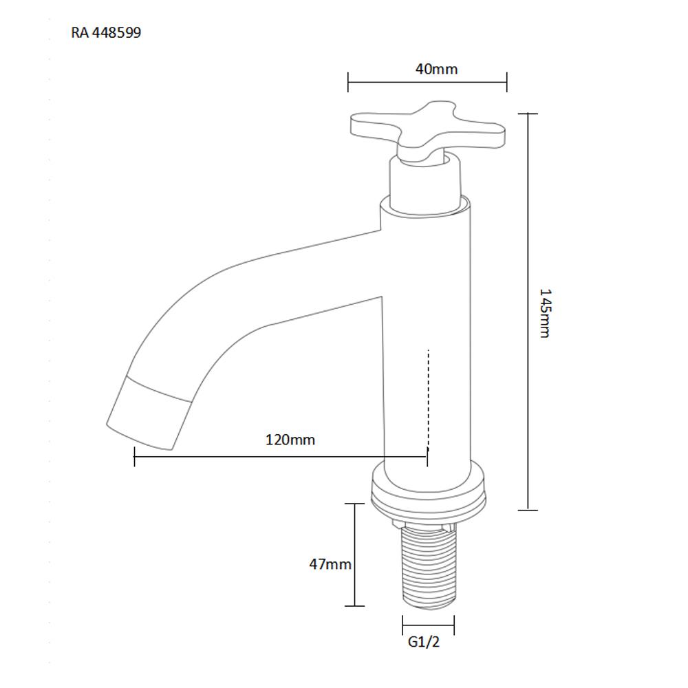 ก๊อกอ่างล้างหน้าเดี่ยว RASLAND RA 448599
