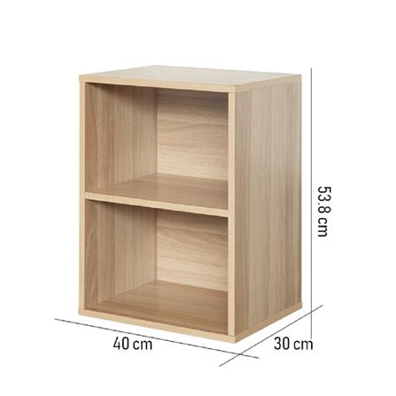 ตู้เตี้ยบานโล่ง 2 ช่อง FURDINI FINN 40 ซม. สีไวท์โอ๊ค_7